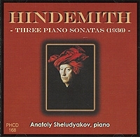 Anatoly Sheludyakov Hindemith 3 Piano Sonatas артикул 1278b.